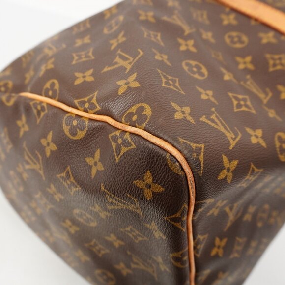 LOUIS VUITTON Authentic Brown Monogram Keepall 55 Boston Bag - Picture 6 of 12